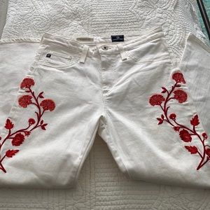 AG Jodi flare mid-rise crop